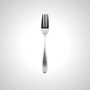 Elegant Hammered Stainless Steel Dinner Fork - Set of 4