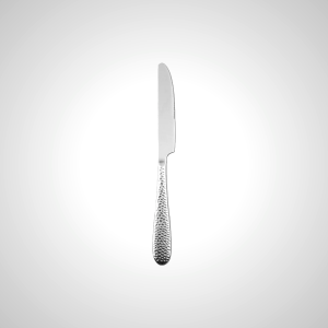 Elegant Hammered Stainless Steel Dinner Knife Set of 4