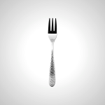 Elegant Hammered Stainless Steel Dessert Fork for Fine Dining