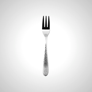 Elegant Hammered Stainless Steel Dessert Fork for Fine Dining