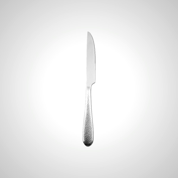 Elegant Hammered Steak Knife - Premium Stainless Steel Cutlery
