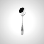 Elegant Hammered Stainless Steel Soup Spoon - Classic Kitchen Cutlery