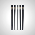 Classic Black Chopsticks - Set of 5 Pairs