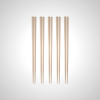 Hexagonal Cut Chopsticks - Set of 5 Pairs for Modern Dining