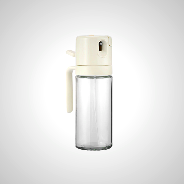 Glass 2-in-1 Oil Dispenser with Automatic Lid
