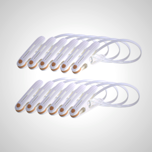 Dent-free Clothespins with Flexible Straps - 12 Pack