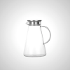 Glass Water Pitcher with Lid - Clear Borosilicate Glass