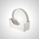 Bone Plate Set of 5 - Durable PP Serveware