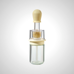 Glass Oil Bottle with Brush for Cooking & Grilling