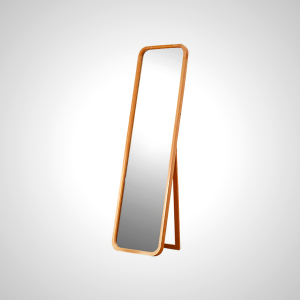 Beech Wood Full Length Standing Mirror for Bedroom