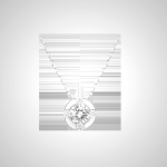 Clover Diamond Pendant Necklace - Elegant Solitaire Design