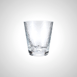 Elegant Hammered Glass Whiskey Tumbler - Artisan Crafted Barware