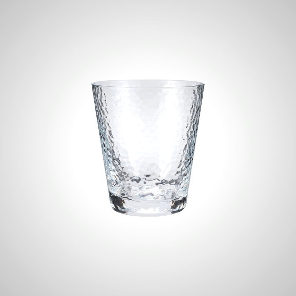 Elegant Hammered Glass Whiskey Tumbler - Artisan Crafted Barware
