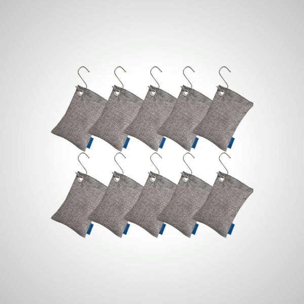 Bamboo Charcoal Air Purifying Bags (10-Pack) | Natural Odor Absorber