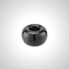 Ceramic Donut Toothbrush Holder - Black & White