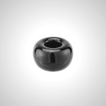 Ceramic Donut Toothbrush Holder - Black & White