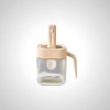 Glass Seasoning Bottle with Telescopic Spoon for Easy Scooping