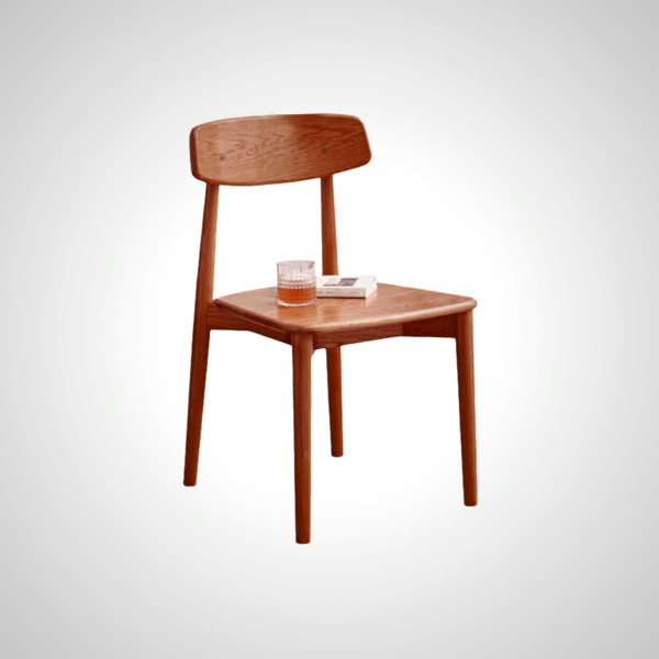 Berlin Ash Wood Dining Chair - Natural Wood Finish
