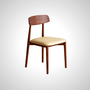 Berlin Soft Padded Dining Chair I | Natural Black Walnut Wood