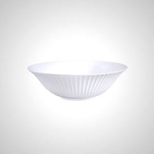 Ashley Bone China Serving Bowl - Elegant White Dinnerware