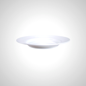 Ashley Bone China Pasta Plate - Elegant White Dinnerware