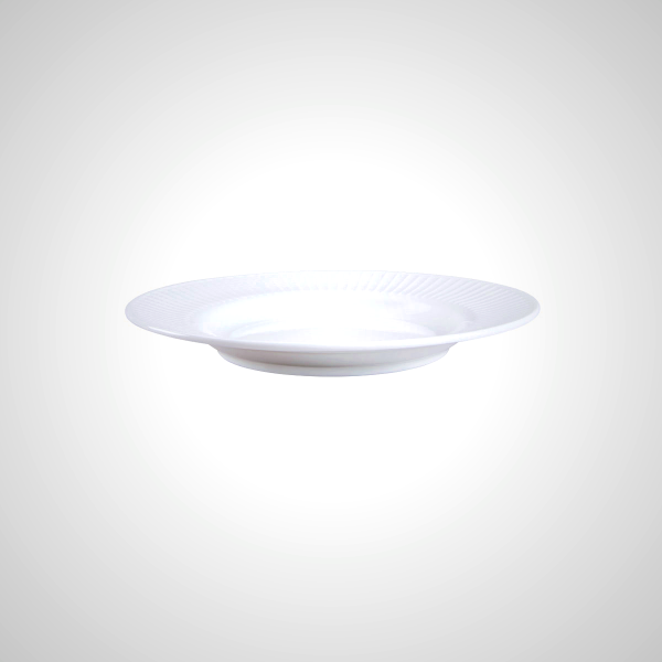 Ashley Bone China Pasta Plate - Elegant White Dinnerware