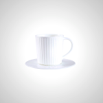 Ashley Bone China Coffee Mug & Saucer - Elegant Dining