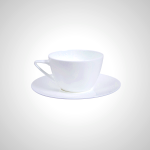 Cooper Bone China Coffee Mug and Saucer Set