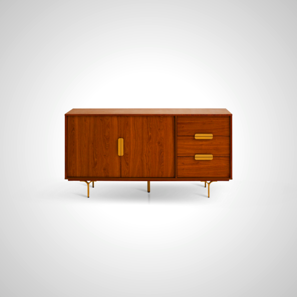 Carlo Sideboard - Mid-Century Modern Walnut Wood Storage Cabinet