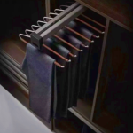 Higold Top-Mount Trousers Rack - Space-Saving Wardrobe Organizer