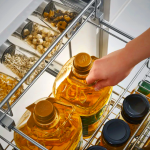 Higold 3-Tier Adjustable Soya Sauce Rack - Kitchen Organizer for Condiments & Bottles