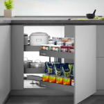 Higold Shearer Corner System - Maximize Kitchen Storage for Pots, Pans & Spices