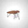 Cedric Nesting Tables - Modern Walnut & Black Hairpin Legs