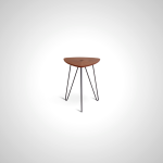 Cedric Nesting Tables with Walnut Finish and Hairpin Legs