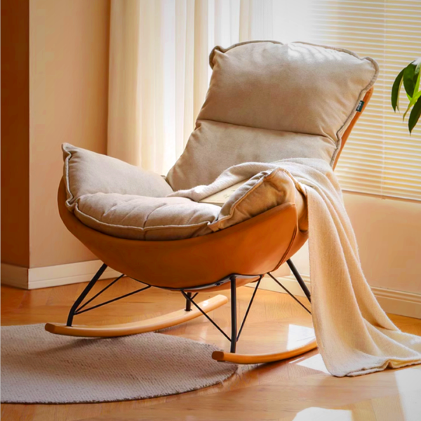 Avis Rocking Chair - Modern Ergonomic Design with Removable Cover
