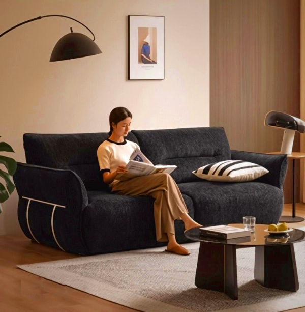 Barney 4 Seater Fabric Sofa - Modern Comfortable Living Room Seating