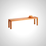 Ashley Dining Bench - Solid Oak Wood, 160x32x42.5cm