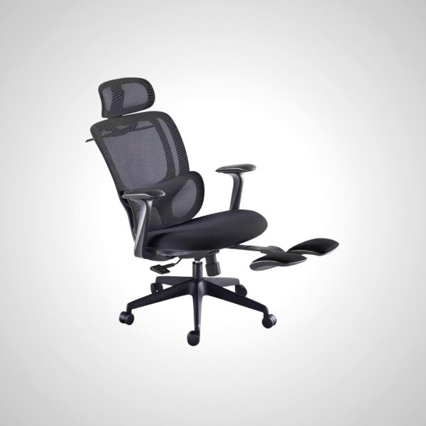 Ergonomic Office Chair with Footrest for All-Day Comfort