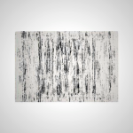 Gallery Carpet - Abstract Black & White Modern Design