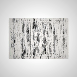 Gallery Carpet - Abstract Black & White Modern Design