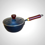 24cm Cast Iron Skillet - Durable Non-Stick Titanium Alloy Wok