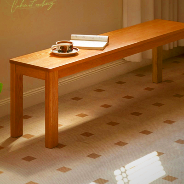 Bruce Solid Wood Dining Bench - Durable & Stylish Seating