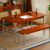 Bauhaus Solid Wood Dining Table - Modern Design
