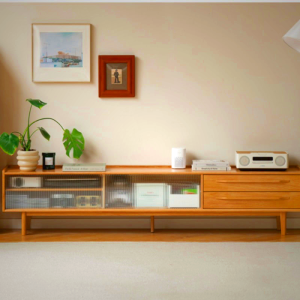 Emi Solid Wood TV Console with Storage