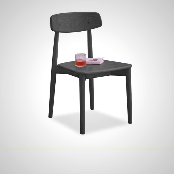 Daniel Solid Oak Wood Dining Chair - Contemporary Design