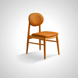 Berlin Upholstered Dining Chair - Brown Contemporary Chair