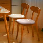 Blake Solid Oak Dining Chair with Padded Fabric Seat