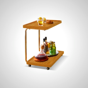 Arlo Solid Wood Bar Cart - Stylish & Functional