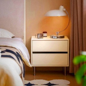 Eleanor Solid Wood Bedside Table with Drawers