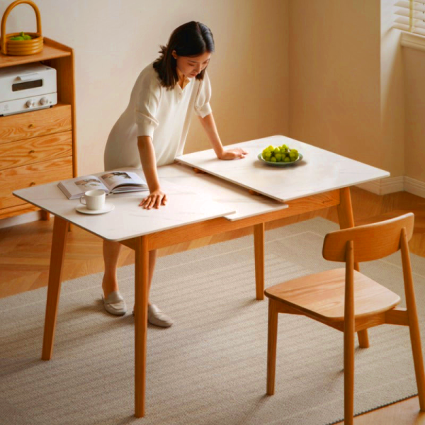 Bianca Extendable Sintered Stone Dining Table